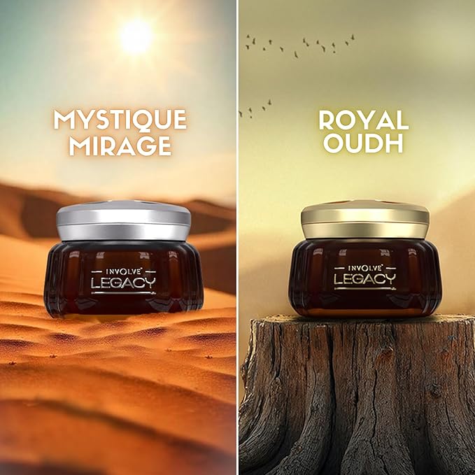 Involve Your Senses Legacy – Royal Oudh Car Perfume – 50g | Car Accessories interior | car perfumes and fresheners | Long lasting fragrance| Car perfume | Car fresheners