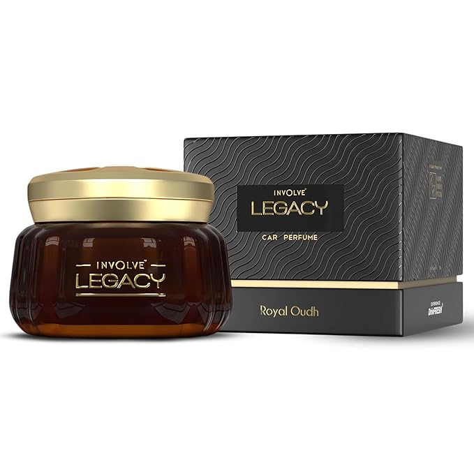 Involve Your Senses Legacy – Royal Oudh Car Perfume – 50g | Car Accessories interior | car perfumes and fresheners | Long lasting fragrance| Car perfume | Car fresheners