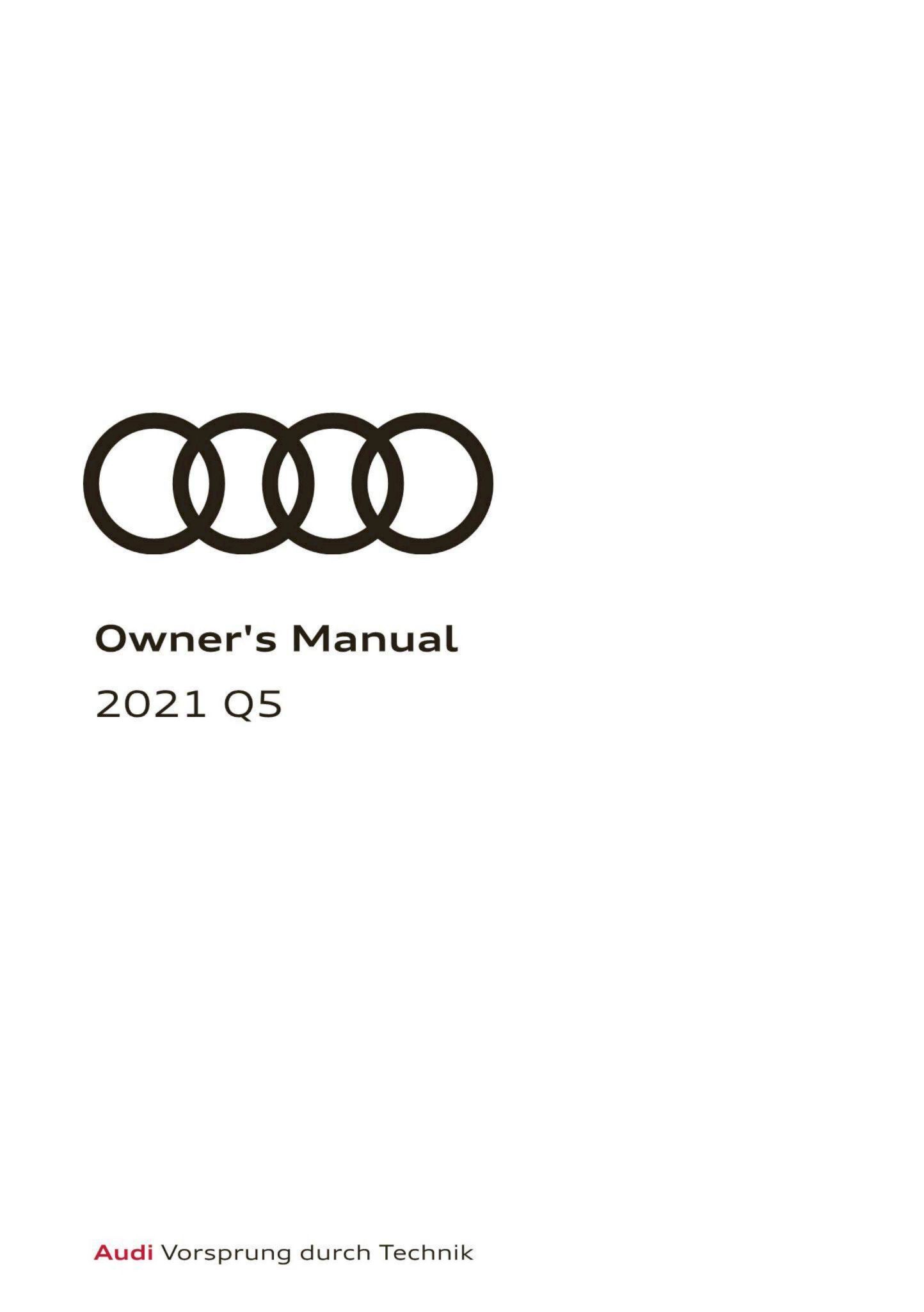 AUDI RS5 OWNERS MANUAL