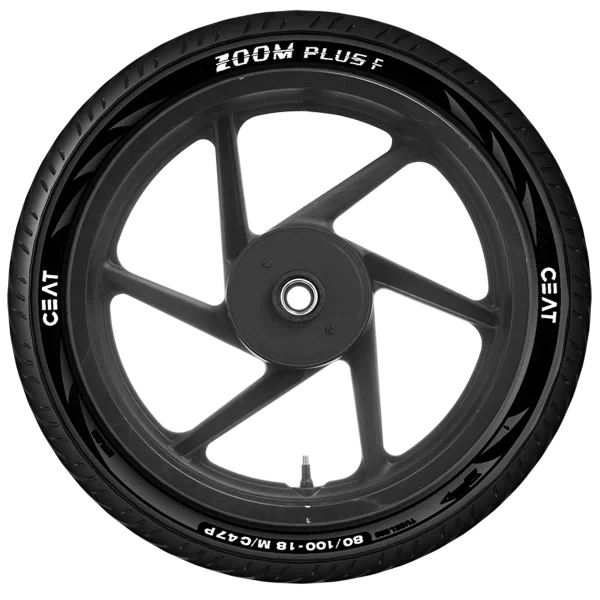 CEAT ZOOM PLUS 110/90 18 Requires Tube 61 P Rear (Tube Included)
