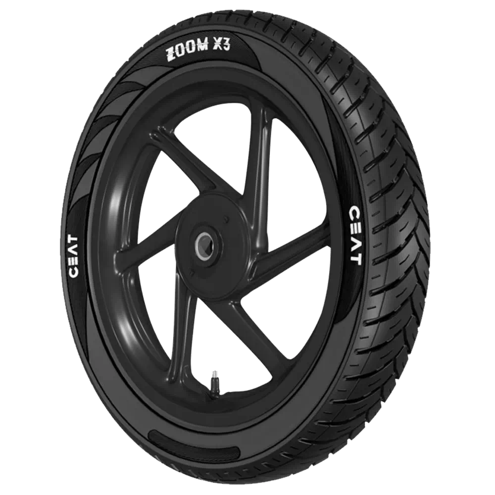 CEAT ZOOM X3 (Motorcycle) 100/90 18 Tubeless 56 P PSAFE FRONT/REAR